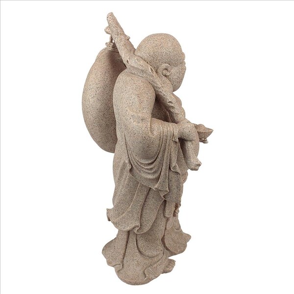 Design Toscano Wandering Happy Hotei Buddha Statue - JQ3859
