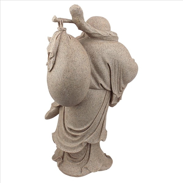 Design Toscano Wandering Happy Hotei Buddha Statue - JQ3859