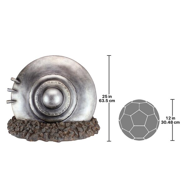 Design Toscano Crash Landing Flying Saucer Alien Spacecraft Statue - KY71188