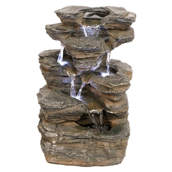 Design Toscano Devil's Thumb Falls Illuminated Garden Fountain - QN154062