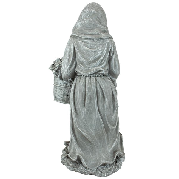 Design Toscano St. Fiacre, the Gardener's Patron Saint Statue: Small - QM13003