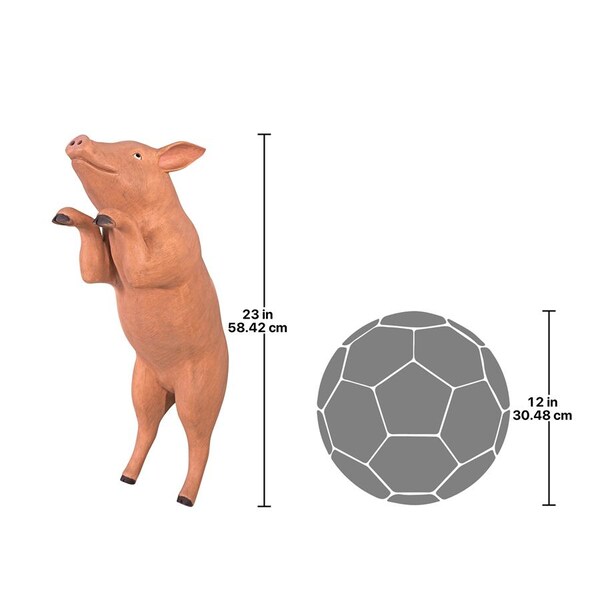 Design Toscano Hop Over Hog, Giant Pig Sculpture - NE20608