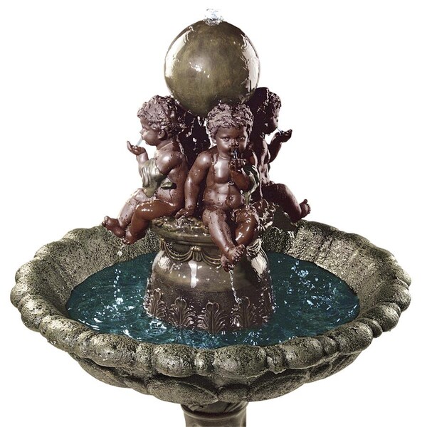 Design Toscano The Four Splashing Putti Sculptural Fountain - KY400421
