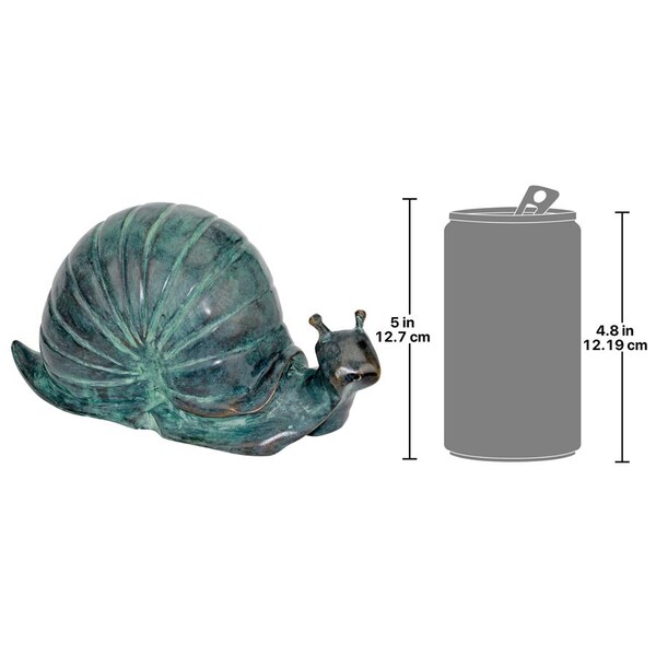 Design Toscano Large Land Snail Cast Bronze Garden Statue - SU1868