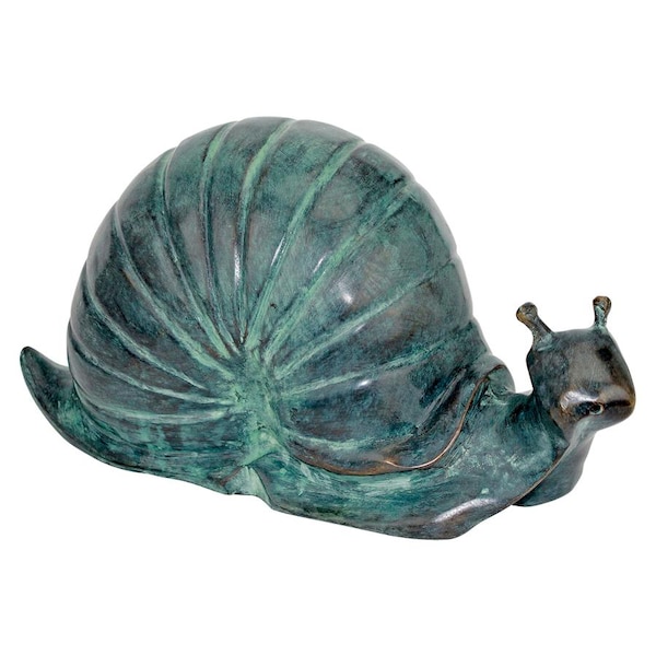 Design Toscano Large Land Snail Cast Bronze Garden Statue - SU1868