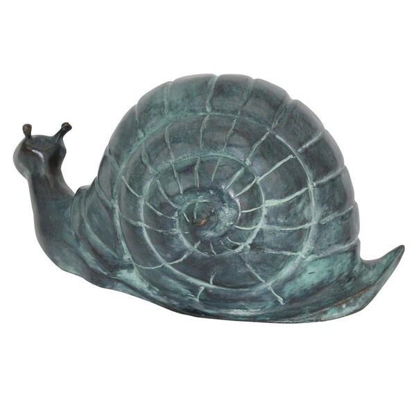 Design Toscano Large Land Snail Cast Bronze Garden Statue - SU1868