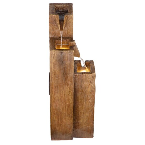 Design Toscano Old Trail Post Cascading Waterfall Garden Fountain - SH202674