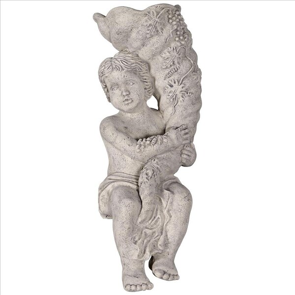 Design Toscano Baby Zeus with the Horn of Plenty Cornucopia Planter Garden Statue - NE210134