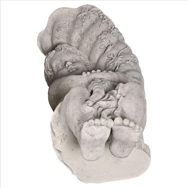 Design Toscano Baby Zeus with the Horn of Plenty Cornucopia Planter Garden Statue - NE210134