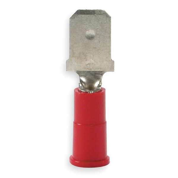Desconexión macho Scotch, Rojo, calibre 22 a 18, paquete de 100 - MVU18-250DMX
