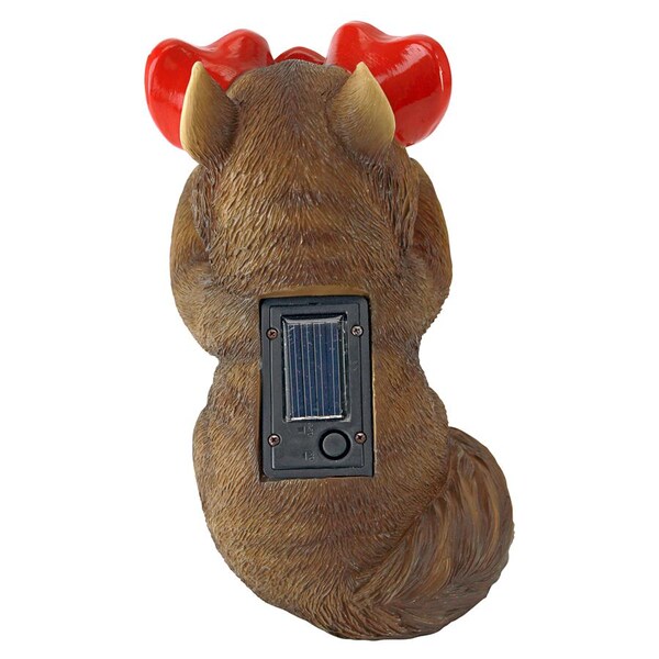 Design Toscano Bright Eyes Solar Squirrel Garden Statue - QL58931