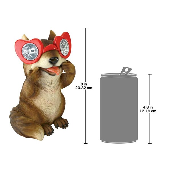 Design Toscano Bright Eyes Solar Squirrel Garden Statue - QL58931