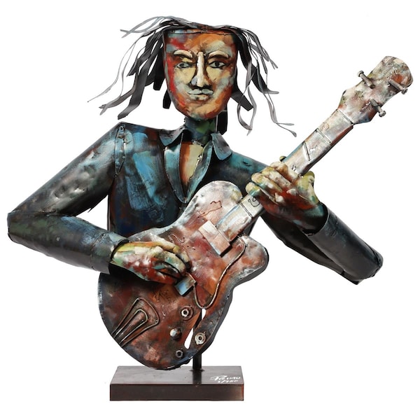 Solid Storage Supplies The Bassist Primo Mixed Media Sculpture - SO2957108