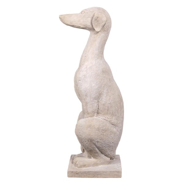 Design Toscano Italian Greyhound Art Deco Whippet Sentinel Dog Statue - NE170104