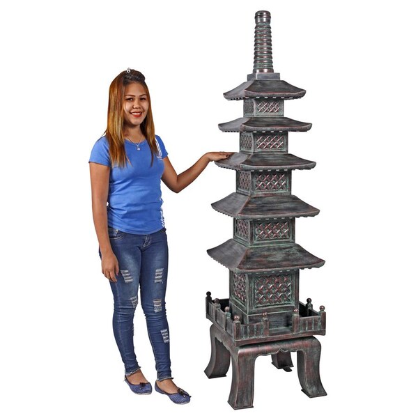Design Toscano The Nara Temple: Asian Garden Pagoda Sculpture - NE170014