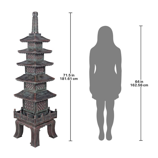 Design Toscano The Nara Temple: Asian Garden Pagoda Sculpture - NE170014
