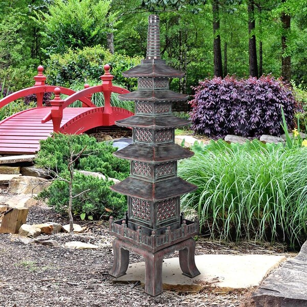 Design Toscano The Nara Temple: Asian Garden Pagoda Sculpture - NE170014