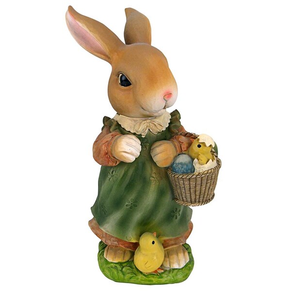 Design Toscano Bunny Hop Lane Mother and Father Rabbit Statues: Mother - QM226182