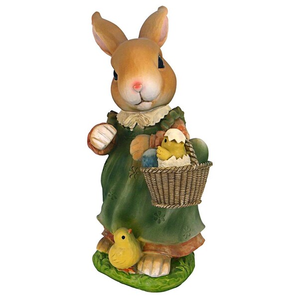 Design Toscano Bunny Hop Lane Mother and Father Rabbit Statues: Mother - QM226182