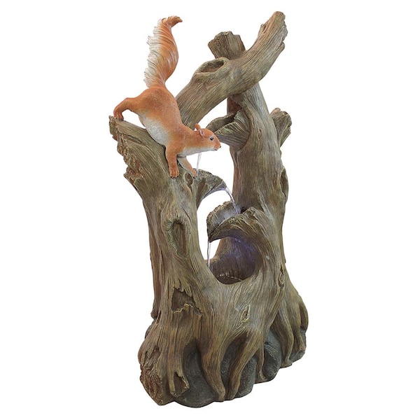 Design Toscano Tree Squirrel Cascading Sculptural Fountain - SS5539