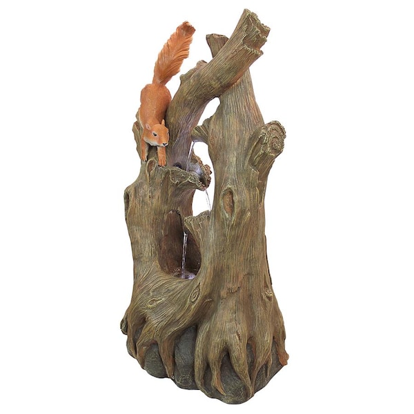 Design Toscano Tree Squirrel Cascading Sculptural Fountain - SS5539