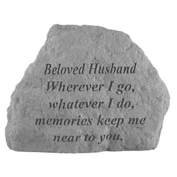 Kay Berry Beloved Husband Wherever I Go-Whatever I Do - Memorial -  6.5 ines x 4.75 ines - 16920
