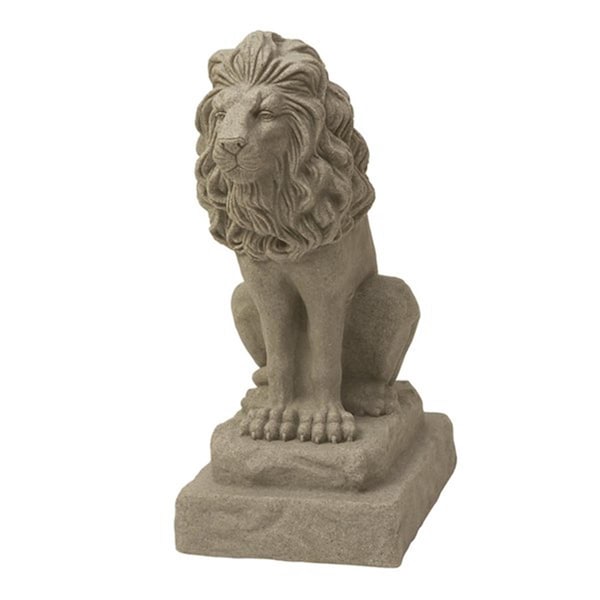 Emsco Group Guardian Lion Garden Statuary - Sandstone - 2210-1