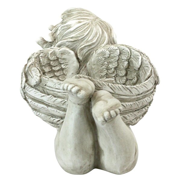 Design Toscano God's Messenger Cherub with Bird Angel Statue - LY88309