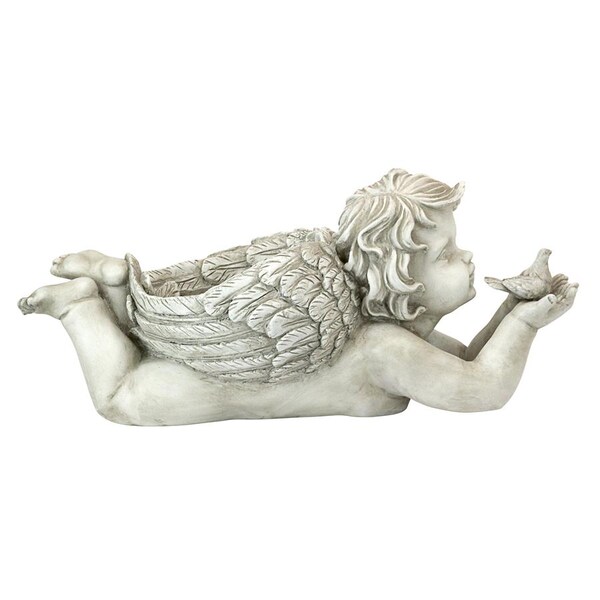 Design Toscano God's Messenger Cherub with Bird Angel Statue - LY88309