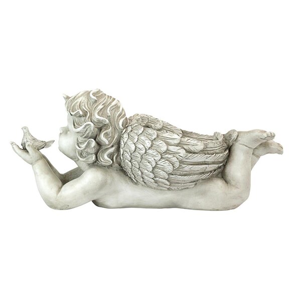 Design Toscano God's Messenger Cherub with Bird Angel Statue - LY88309
