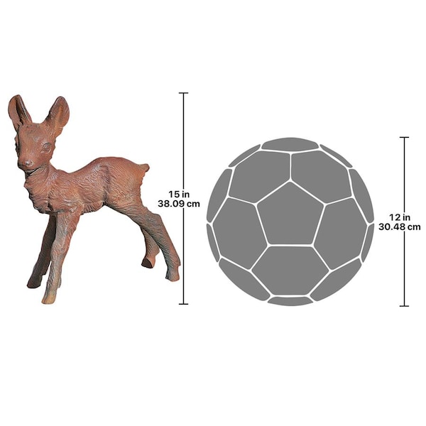 Design Toscano The Deer Fawn Sculpture - SP15006