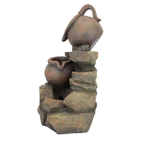 Design Toscano LaTaverna Cascading Urns Illuminated Garden Fountain - QN150006