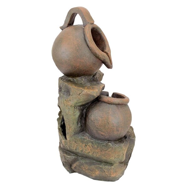 Design Toscano LaTaverna Cascading Urns Illuminated Garden Fountain - QN150006