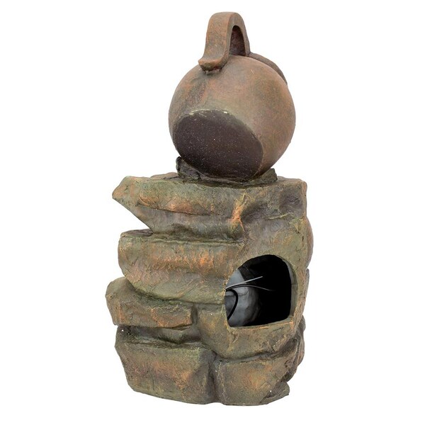 Design Toscano LaTaverna Cascading Urns Illuminated Garden Fountain - QN150006