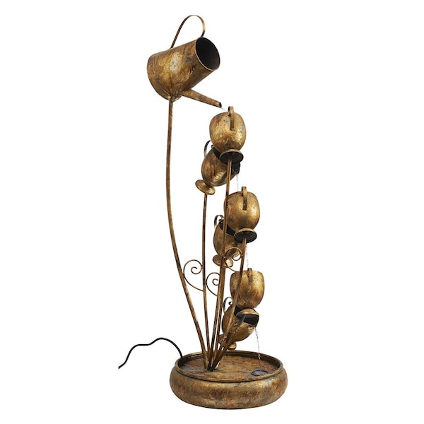 Design Toscano Garden Tea Party Cascading Metal Sculptural Fountain - FU76167