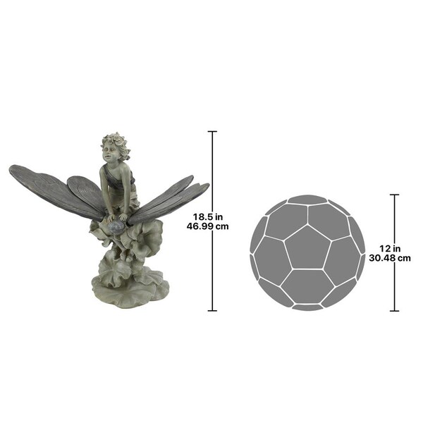 Design Toscano A Fairy's Wondrous Butterfly Ride Statue - EU41630