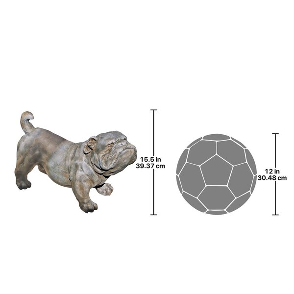 Design Toscano Brutus, the English Bulldog Sculpture - KY6070