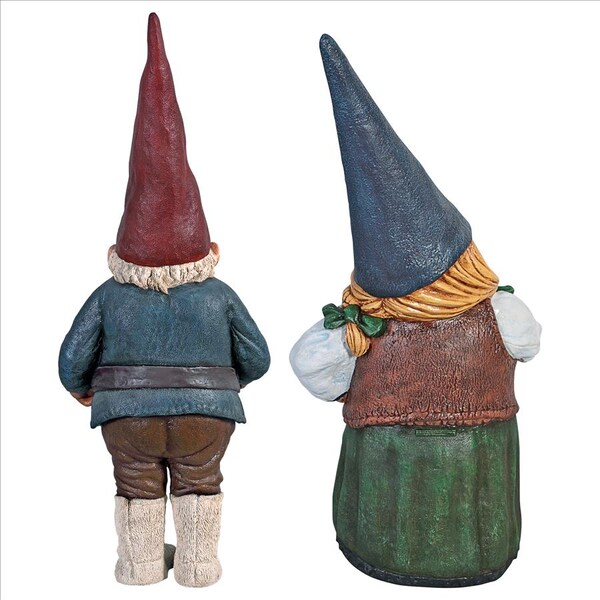 Design Toscano Mother Dagmar & Father Friedmann Garden Gnome Statue Set - NE980161
