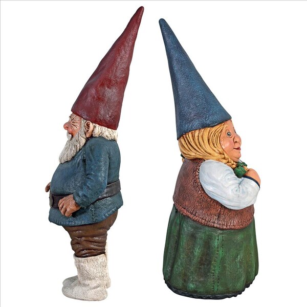 Design Toscano Mother Dagmar & Father Friedmann Garden Gnome Statue Set - NE980161