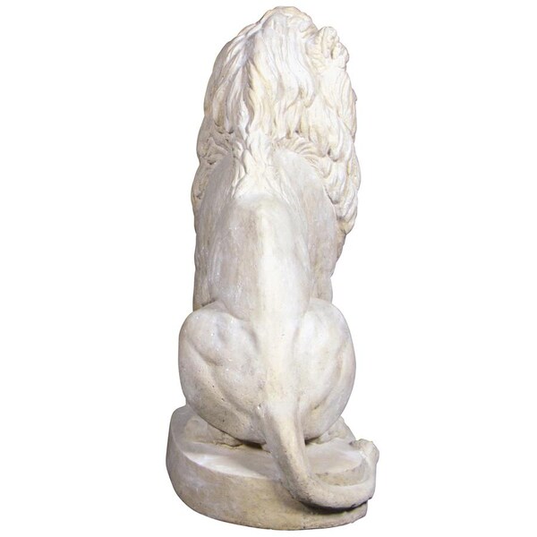 Design Toscano Stately Chateau Lion Sentinel Garden Statue: Left - NE1602745