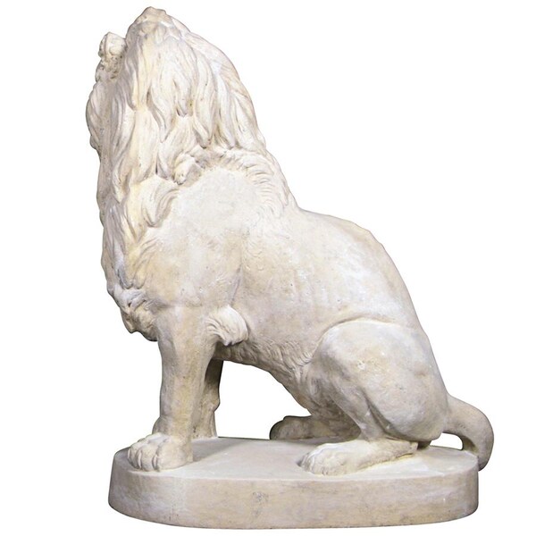Design Toscano Stately Chateau Lion Sentinel Garden Statue: Left - NE1602745
