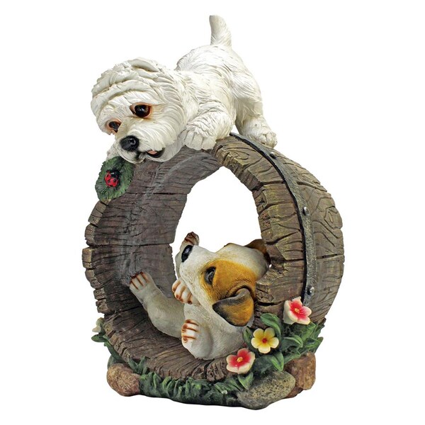 Design Toscano Playful Puppy Dogs Statue - QL57612