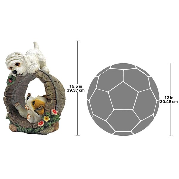 Design Toscano Playful Puppy Dogs Statue - QL57612