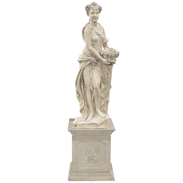 Design Toscano The Four Goddesses of the Seasons Statue: Autumn Statue & Plinth - NE990058