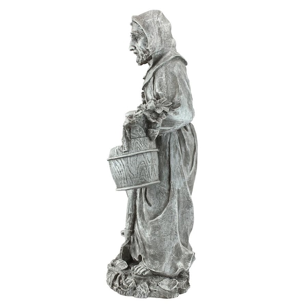 Design Toscano St. Fiacre, the Gardener's Patron Saint Statue: Large - NG31751