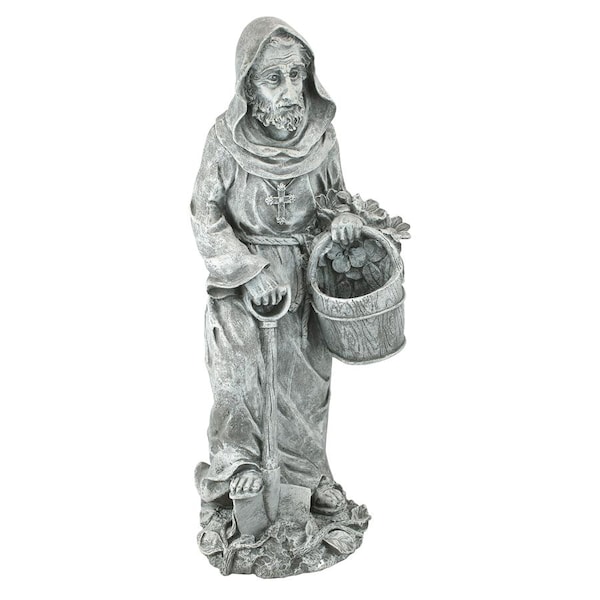 Design Toscano St. Fiacre, the Gardener's Patron Saint Statue: Large - NG31751