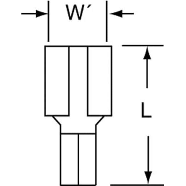 Desconexión hembra de 3M, desnuda, 16-14AWG, paquete de 1000 - MU14-250DFHTK