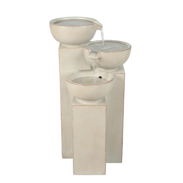 Jeco 3 Tier Bowls Water Fountain with LED Light - FCL190