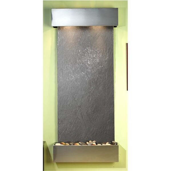 Adagio Adagio IFS2011 Inspiration Falls - Black Featherstone Wall Fountain - IFS2011