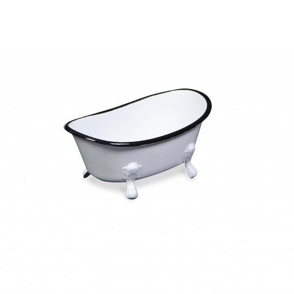 Palacedesigns Petite Bathtub Decorative Sculpture, White - PA2627869